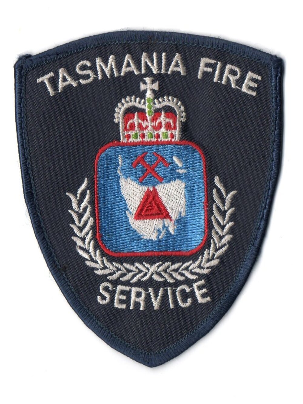 Tasmania Fire Service Australia Crown Embroidered Shoulder Patch Firefighter